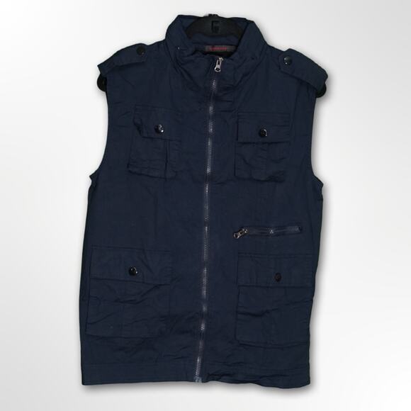 Stylish Blue Vest - Men's Size Large (Fits Like Small) - Picture 1 of 6